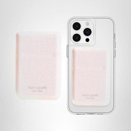 kate spade new york Magnetic Flip Phone Wallet/Card Holder - Compatible with MagSafe Phones and Cases - That Sparkle Pink thumbnail 7