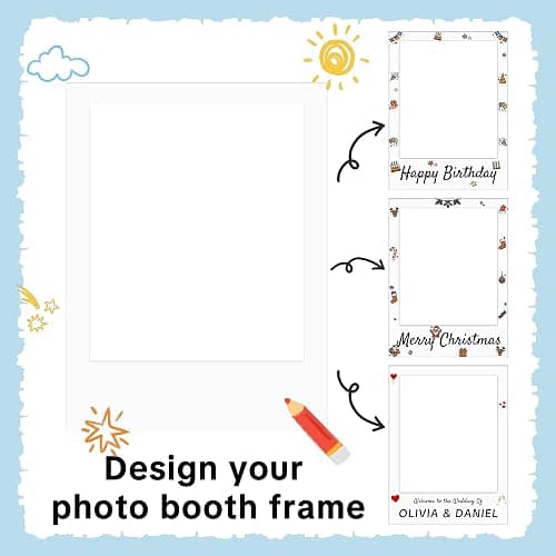 40 x 30 Inch Large Photo Booth Frame Selfie Frame,Blank DIY Cutout Props for Birthday,Wedding Photo Prop,Graduation Photo Booth Picture Frame,Party Supplies thumbnail 6