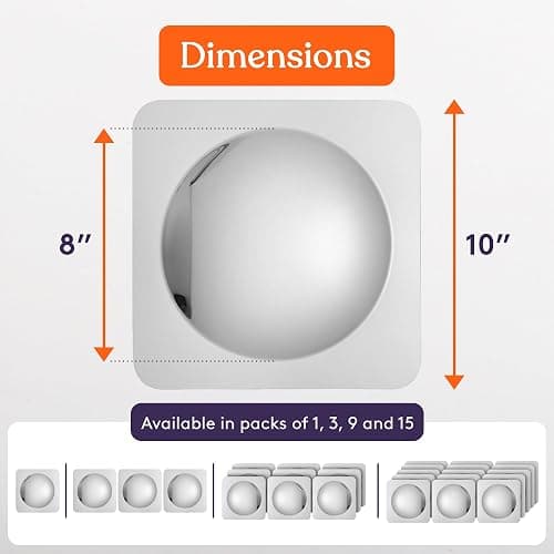Special Supplies Sensory Bubble Wall Mirror - Interactive Acrylic Mirrors for Wall Decoration and Sensory Toys for Kids Classroom or Home -Sensory Room Decor -Visual, Tactile Stimulation (9 Pk) thumbnail 2