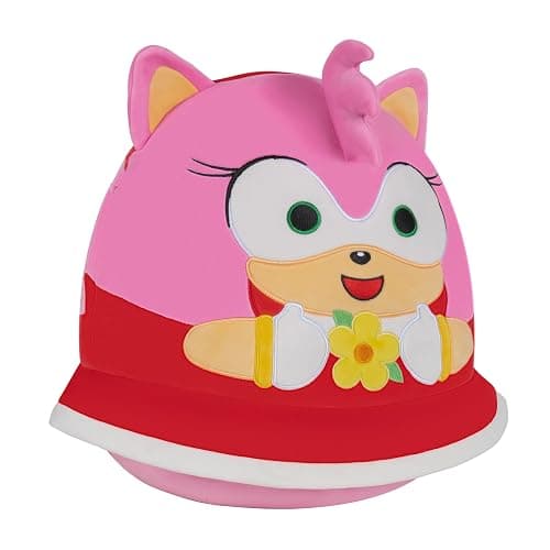 Squishmallows Original 14in “Sonic The Hedgehog” Amy Rose Holding Flowers Plush (Large) thumbnail 4
