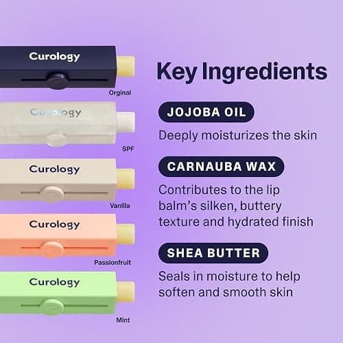 Curology Lip Balm, Nourishing Hydration with Shea Butter for Dry Chapped Lips, Subtle Passion Fruit thumbnail 3