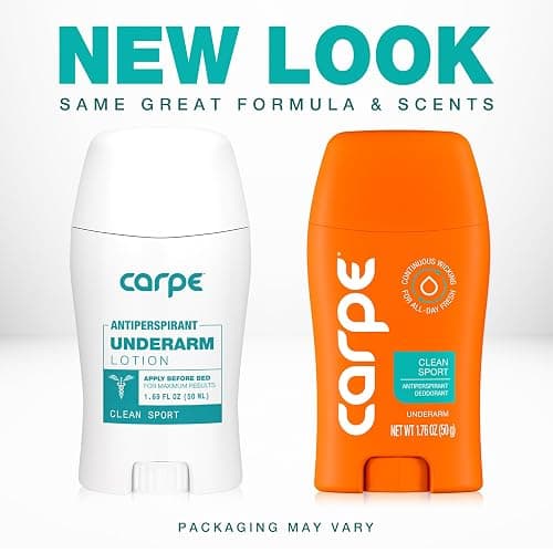 Carpe Deodorant Underarm Antiperspirant - Advanced Sweat & Odor Protection Formula - Sport Deodorant for Men & Women - Combat Excessive Sweating with Odor Control - Clean Sport Scent thumbnail 2