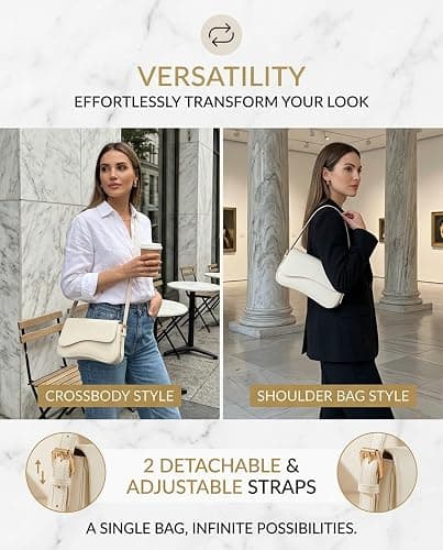 Creamy white shoulder bag thumbnail 3