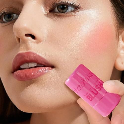 2 Pack Jelly Blush Pink Blush Stick for Lip & Cheek Stain Multi-use Jelly Cream blushes Long-Lasting Makeup Blush Stick for Lips and Cheeks(03#Chill Red & 04#Splash Berry) thumbnail 6