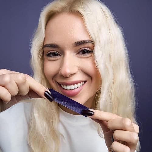 DRDENT Purple Teeth Whitening Strips 21 Treatments - Safe for Enamel - Non Sensitive Teeth Whitening - Whitening Without Any Harm - Pack of 42 Strips thumbnail 7