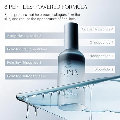 NUNA Ultra Hydrating Face Serum Spray with Peptides, Niacinamide, Hyaluronic Acid & Botanical Extracts – Korean Lightweight Moisture Boost Facial Mist & Setting Spray for Makeup – 3.38 fl oz thumbnail 6