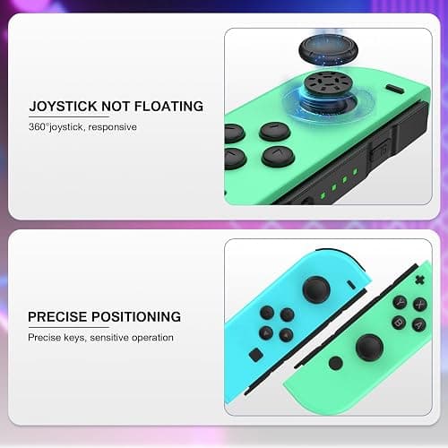 XYCZXIKEC Replacement for Switch Controllers, Left and Right Switch Wireless Controllers Compatible with Nintendo Switch/Lite/OLED, Support Motion Control/Wake-up/Dual Vibration (G-B) thumbnail 5