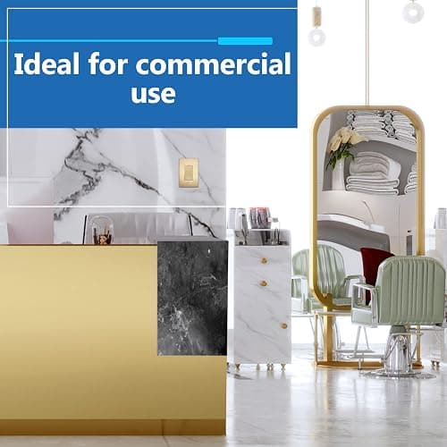 LIDER Brushed Finish Decorator Switch Cover, Screwless Wall Plate, Mid-Size 1-Gang 4.88" x 3.11", Unbreakable Polycarbonate Thermoplastic, UL Listed, LSWP-31M-BGD, Brushed Gold - Brushed Gold - 1 Gang - 1 Pack thumbnail 7