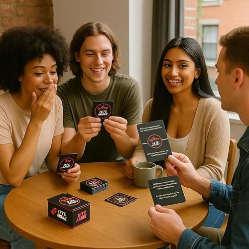 Kocak Gold Let’s Argue Card Game - Lets Debate Discussion Conversation Starter Party Game for Adults - Game Night Activity for Family Couples thumbnail 4