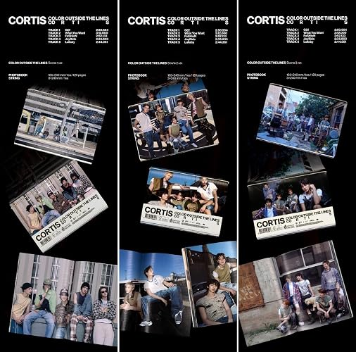 CORTIS COLOR OUTSIDE THE LINES 1st EP Album PHOTOBOOK Ver (Scene 1 + Scene 2 + Scene 3 Ver SET) thumbnail 2