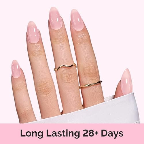 MelodySusie Jeweliver Gel Nail Polish, 0.5Fl.oz light Fairy Floss Gel Polish Pink Color Soak Off UV LED Light Cure Gift for Women Manicure Nail Art DIY at Home B6608 thumbnail 5