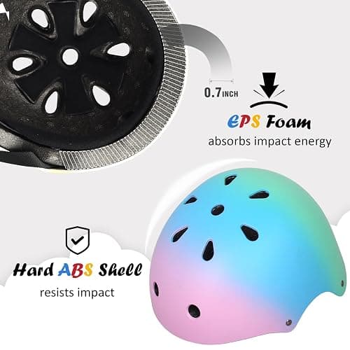 Kids Bike Helmet, Adjustable and Multi-Sport, from Toddler to Youth, 3 Sizes thumbnail 2