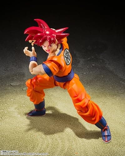 TAMASHII NATIONS - Dragon Ball Super - Super Saiyan God Son Goku -Saiyan God Instilled with The Light of Righteous Hearts- S.H.Figuarts Action Figure thumbnail 4