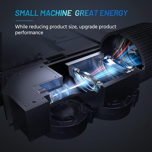 Mini Projector for iPhone, ELEPHAS 2024 Upgraded 1080P HD Projector, 8000L Portable Projector with Tripod, Movie Projector Compatible with Android/iOS/Windows/TV Stick/HDMI/USB thumbnail 3