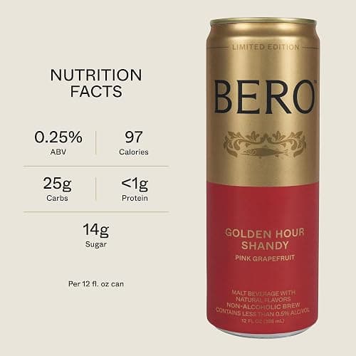 BERO Non-Alcoholic Beer Shandy, Shandy Variety, 12 Pack x 12 Oz Cans | NA Beer by Tom Holland, Refreshing Alcohol Alternative, Ideal For All Celebrations & Parties, Ultimate Summer Drink thumbnail 5