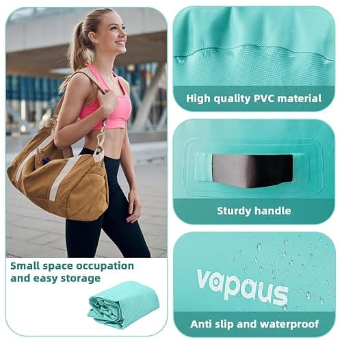 Vapaus Gymnastics Air Barrel Inflatable Tumbling Roller Mat Back Handspring Trainer Air Tumbler Octagon Barrel Gymnastics Equipment for Tumble Track Cheerleading Yoga Training Durable AntiSlip Double Seal Without Pump thumbnail 3