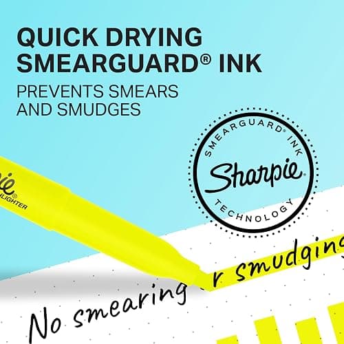 Sharpie Pocket Highlighters, Chisel Tip, Assorted Colored Highlighters, Essential Teacher and Office Supplies, Classroom Must Haves, Smear-Resistant, 12-Pack thumbnail 3