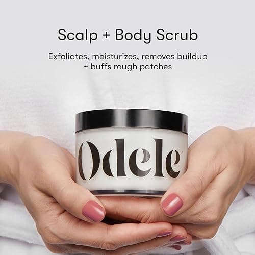 Odele Scalp + Body Scrub, Exfoliating Sugar Scrub with Caffeine to Remove Buildup, Hydrate & Smooth Skin and Scalp, For All Hair & Skin Types, 8 oz thumbnail 3