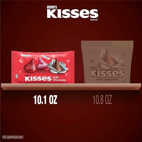 HERSHEY'S KISSES Milk Chocolate, Valentine's Candy Bag, 10.1 oz thumbnail 7