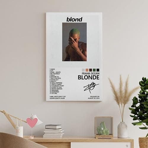 K5VZ7 X9Q Frank Ocean BLONDE Canvas Poster Wall Decorative Art Painting Living Room Bedroom Decoration Gift Unframe-style08x12inch(20x30cm) - 08x12inch(20x30cm) - Unframe-style thumbnail 8