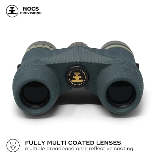 Nocs Provisions Standard Issue 8x25 Waterproof Binoculars, 8X Magnification, Bak4 Prism, Wide View Multi-Coated Lenses for Bird Watching, Hiking & Backpacking - Cypress Green II thumbnail 2