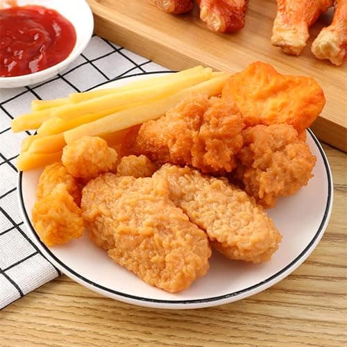 Honbay 20PCS Lifelike Simulation Plastic French Fries Artificial Faux Fries Decorations Realistic Fake Food Models Ornaments for Home Party Tabletop Decorations Sample Display Photography Prop thumbnail 7