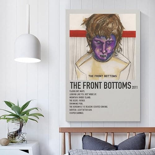 ZANLIART The Front Bottoms Album Cover Canvas Print Music Poster for Room Aesthetic Unframe-style12x18inch(30x45cm) thumbnail 4