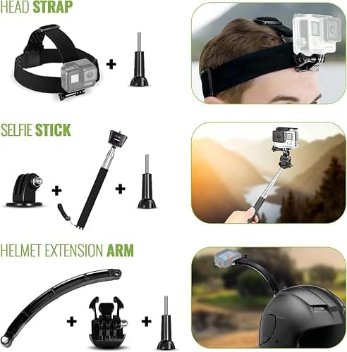 GoPro HERO11 (Go Pro Hero11) Black Mini - Waterproof Action Camera with 5.3K Ultra HD Video, 24.7MP Photos, 1/1.9" Sensor, Stabilization + 50-in-1 Accessory Kit + 64GB Card + More thumbnail 3