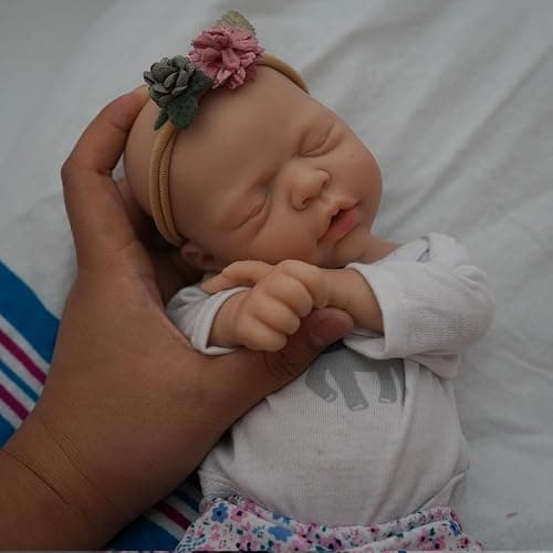 MYREBABY Lifelike Reborn Baby Dolls - 12-inch Full Silicone Newborn Girl, Real Life Baby Dolls with Clothes & Feeding Accessories Set for Kids Age 3+ - Image 1