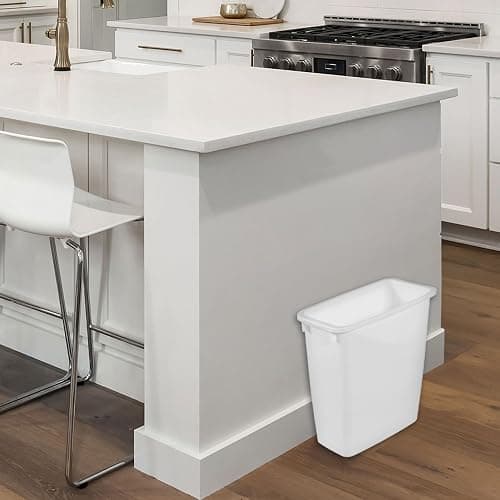 Rubbermaid 21 Quart Traditional Open Top Waste Basket Indoor Trash Bin Container for Bathrooms and Other Indoor Spaces, White thumbnail 5