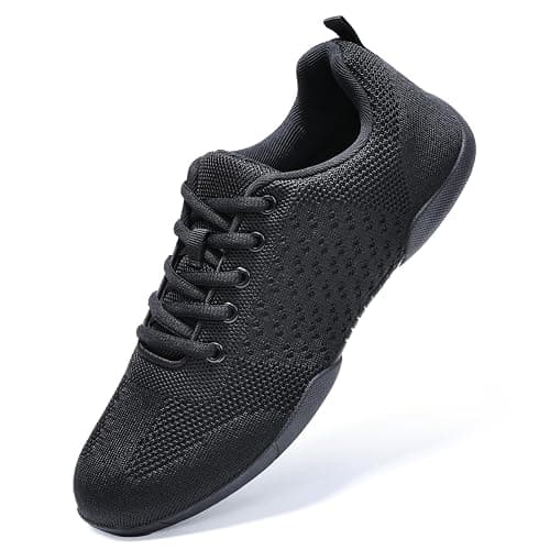 ZVC Cheer Shoes White Cheerleading Shoes for Women Cheer Sneakers Youth | Comfortable Breathable Flexible Cheer Competition Athletic Training Dance Tennis Shoes - Image 1