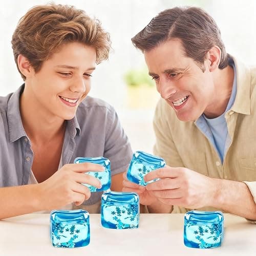 Stress Balls for Adults, Stress Cube Fidget Toys, Enhanced Grip Strength Squeeze Toys, Square Shape Stress Cube Stress Relief Toys thumbnail 6