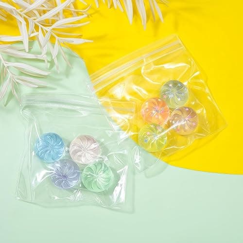 Xinbalove Mini Glitter Dumpling Squishy, Sensory Stress Squishy Dumpling Hand Toys, Soft Dumplings Squeeze Dough Ball for Stress Relief, Classroom Prizes, Calming Adults Fidget Toys 4 Pack thumbnail 7