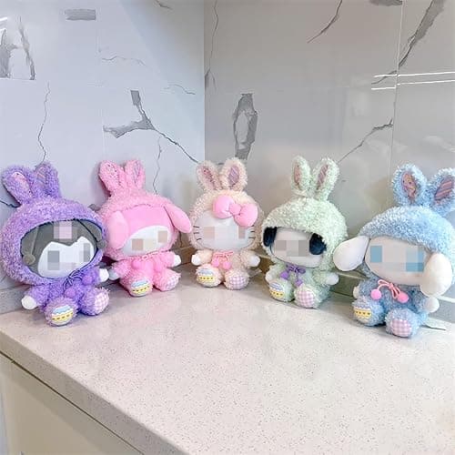 Ykecfpry Kawaii Cartoon Bunny Cross-Dressing Series Plush,Rabbit Stuffed Cute Soft Doll Toys, Plush Pillow Stuffed Animals Toy Birthday Gifts for Girls Kids (Kt) thumbnail 2