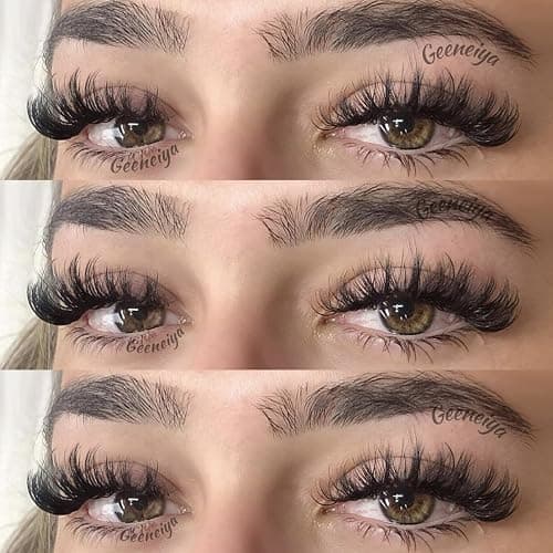 Geeneiya Short Cat Eye Lashes Mink Lashes Natural Look Wispy False Eyelashes 15mm Volume Extension Fox Eye Fake Eyelashes Extension thumbnail 2