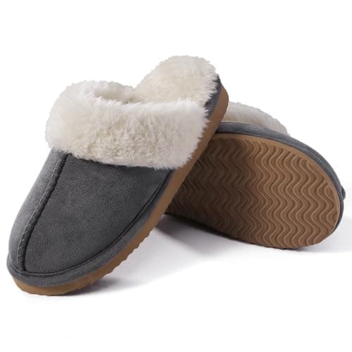 Litfun Women's Fuzzy Memory Foam Slippers Fluffy Winter House Shoes Indoor and Outdoor thumbnail 3