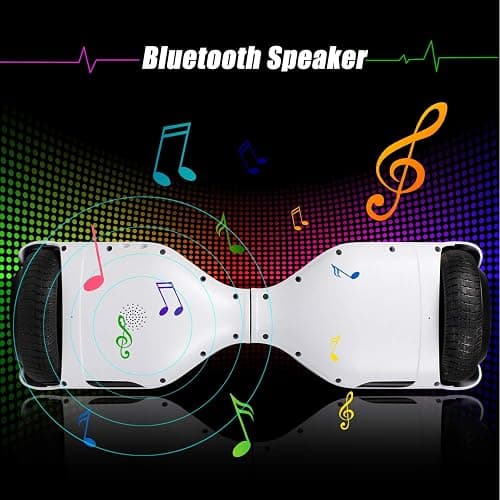 LIEAGLE Hoverboard, 6.5" Self Balancing Scooter Hover Board with Bluetooth Wheels LED Lights for Kids Adults thumbnail 4
