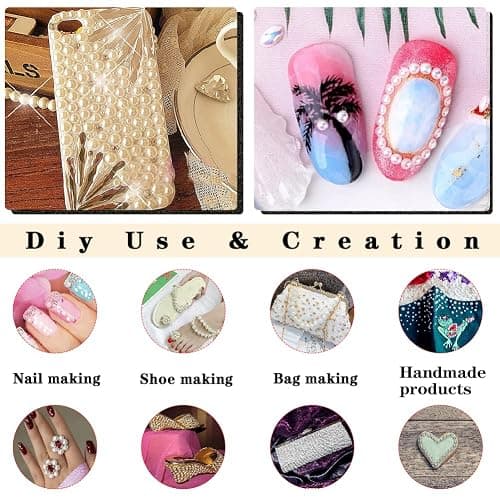 5700 Pcs Light Orchid Half Pearls for Crafts,Nail Pearls for Nails Art for Crafting DIY Accessory,Flatback Pearls gems for Makeup,Neatly Organized Craft Pearls for Artists Creative (2/3/4/5/6/8/10mm) thumbnail 3