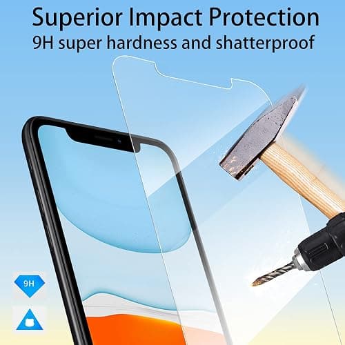 4youquality [4-Pack Screen Protector for iPhone 11 and iPhone XR 6.1-Inch, Tempered Glass Film, [LifetimeSupport][Anti-Scratch][Anti-Shatter] thumbnail 5