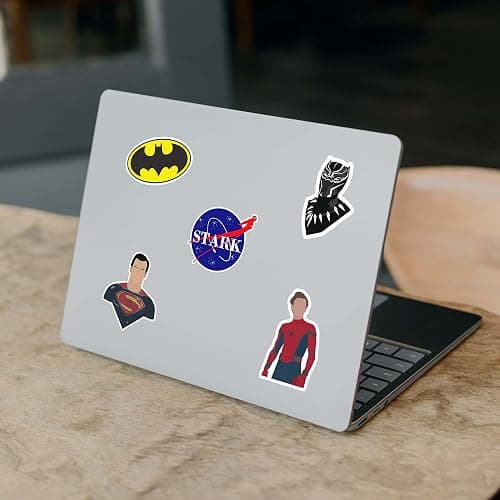 105PCS Cute Superhero Stickers Pack – Waterproof Vinyl Decals for Kids, Teens and Adults, Comic Legends Cartoon Anime Stickers for Laptops, Skateboards, Luggage, Phones, Water Bottles, Party Supplies thumbnail 2