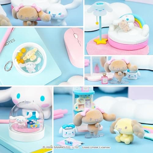 Hamee RE-Ment Hello Kitty and Friends Blind Box Diorama Miniature Figure Set for Collectible Toy, Sanrio Fan (Cinnamoroll's Living Room) – 6 Pc. (Full Set with Tear-Away Display Background) thumbnail 6