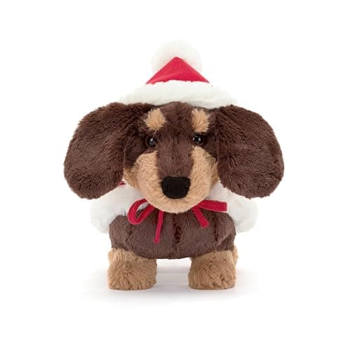 Jellycat Winter Warmer Otto Sausage Dog Stuffed Animal, 7.5 inches - Dogs & Puppies Plush Toy - Classic Children's Gift - Christmas thumbnail 4