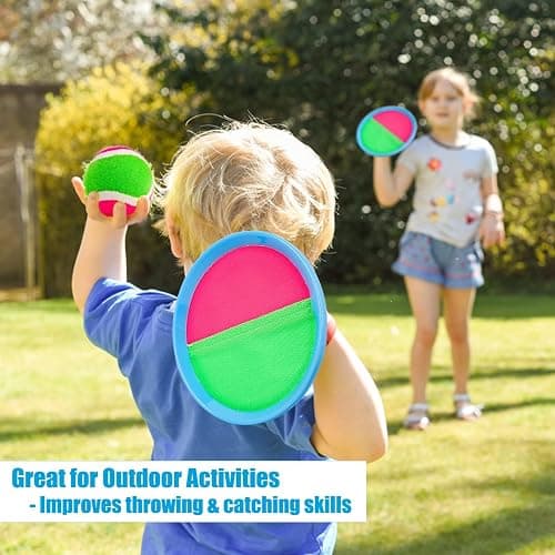 Ayeboovi Toss and Catch Ball Game Outdoor Toys for Kids Yard Games Beach Toys Outside Games for 3 4 5 6 7 8 9 10 Year Old Boys Girls (Upgraded) thumbnail 4