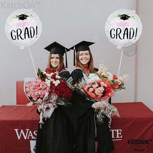 Graduation Decorations 2026 | Big Congrats Grad Balloons - 18 Inch | Congratulations Balloons for 2026 Graduation Decorations | Graduation Party Decorations 2026, KatchOn thumbnail 5