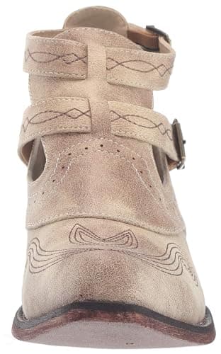 ROPER Womens Willa Embroidery Snip Toe Casual Boots Ankle Low Heel 1-2" - Brown thumbnail 2