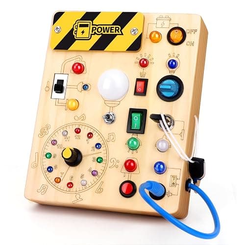 Grarain Busy Board for Toddlers - Montessori Educational Toy for 1-3 Year Old Boys & Girls | Travel-Friendly Sensory Learning Activity | Ideal for Kids with Autism(Clocks Busy Board) - Image 1