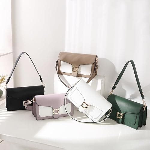 Travistar Crossbody Bags for Women Trendy - Small Cross Body Purse Shoulder Bag Leather Handbags Evening Clutch with 2 Straps thumbnail 3