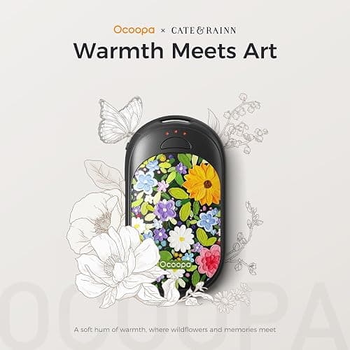 OCOOPA Magnetic Hand Warmers Rechargeable 2 Pack, Electric Handwarmers, Smart Heating UL Certified, 3-Settings,Portable Heater, Ultra Slim Pocket, Hunting Essentials, Gifts for Christmas Men, UT3 Lite thumbnail 2