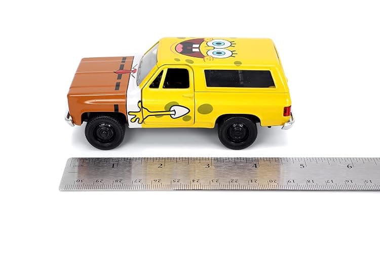Jada Toys Spongebob Squarepants 1:32 1980 Chevy Blazer K5 Die-cast Car and 1.65" Spongebob Figure, Toys for Kids and Adults, 31798 thumbnail 10