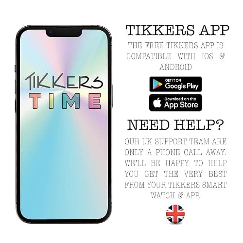 Tikkers Smart Series 13 Smart Watch and Lilac Silicone Strap Set thumbnail 4